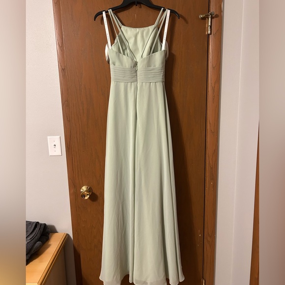 Azazie Gaia Dusty Sage Bridesmaid Dress - Picture 4 of 8